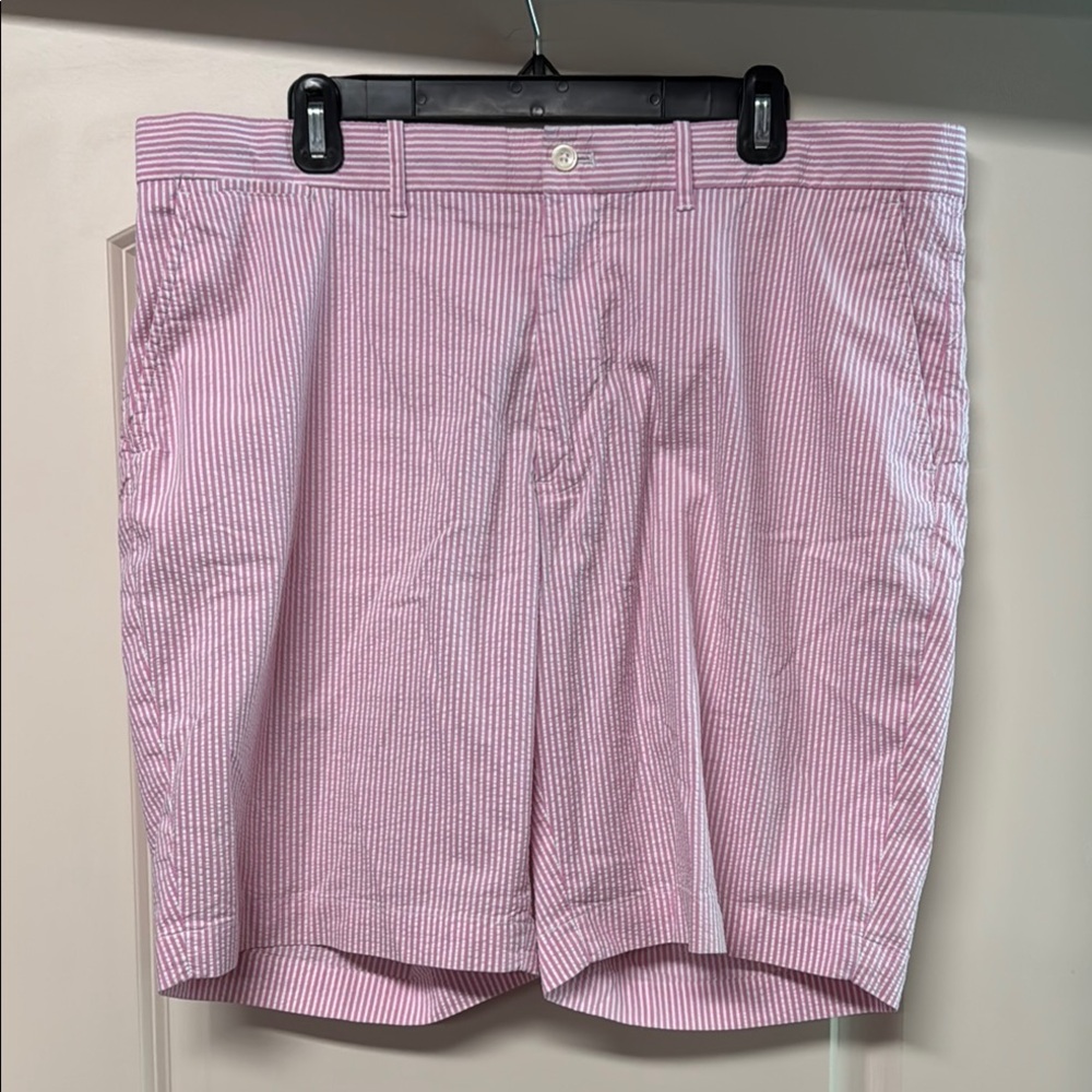 Polo Golf by Ralph Lauren Pink Seersucker Shorts